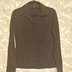 Talbots Black Wrinkle-Resistant Shirt